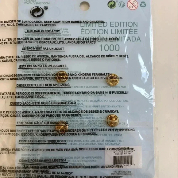 Disney Pin Set Bambi THUMPER AND FRIENDS Limited Edition 1000 Sold out - Picture 5 of 6